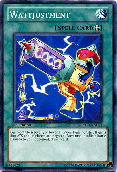 1st Edition, Common, Equip Spell, Spell, Starstrike Blast, Unlimited Wattjustment [STBL-EN051] Common - Trading Card World