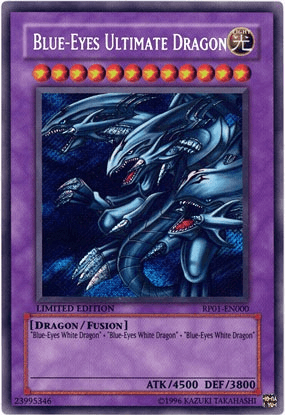 Dragon, Fusion Monster, Light, Retro Pack 1, Secret Rare, Unlimited Blue-Eyes Ultimate Dragon [RP01-EN000] Secret Rare - Trading Card World