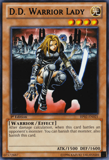 1st Edition, Battle Pack 2: War of the Giants, Effect Monster, Light, Mosaic Rare, Unlimited, Warrior D.D. Warrior Lady [BP02-EN021] Mosaic Rare - Trading Card World