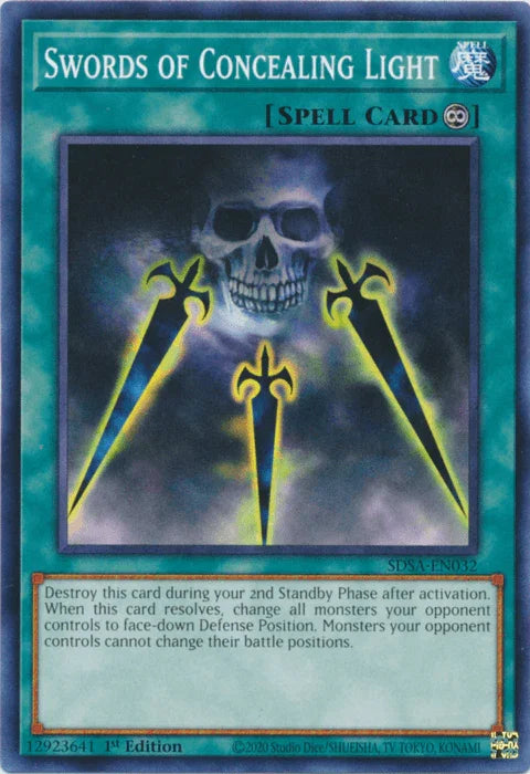 1st Edition, Common, Continuous Spell, Spell, Structure Deck: Sacred Beasts Swords of Concealing Light [SDSA-EN032] Common - Trading Card World