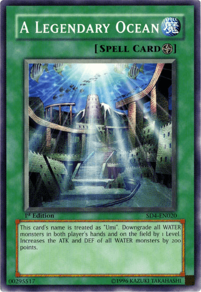 1st Edition, Common, Field Spell, Spell, Structure Deck: Fury from the Deep A Legendary Ocean [SD4-EN020] Common - Trading Card World