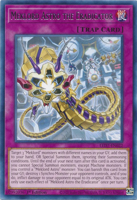 1st Edition, Legendary Duelists: Rage of Ra, Normal Trap, Rare, Trap, Unlimited Meklord Astro the Eradicator [LED7-EN022] Rare - Trading Card World