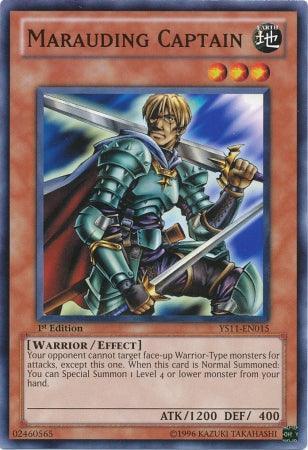 1st Edition, Common, Earth, Effect Monster, Starter Deck: Dawn of the Xyz, Warrior Marauding Captain [YS11-EN015] Common - Trading Card World