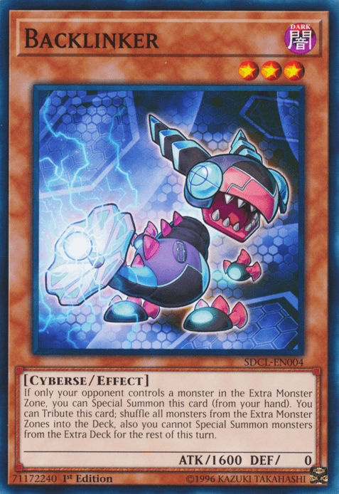 1st Edition, Common, Cyberse, Dark, Effect Monster, Structure Deck: Cyberse Link Backlinker [SDCL-EN004] Common - Trading Card World