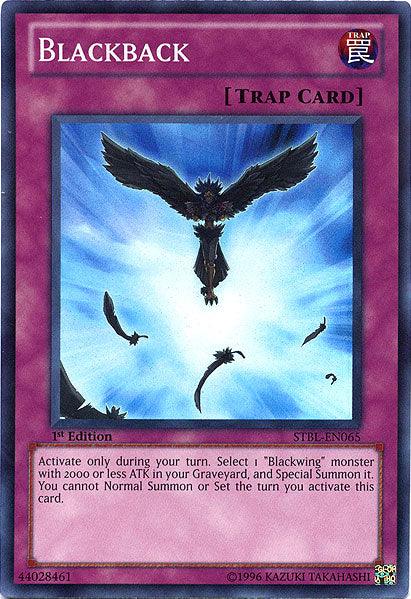 1st Edition, Normal Trap, Starstrike Blast, Super Rare, Trap, Unlimited Blackback [STBL-EN065] Super Rare - Trading Card World