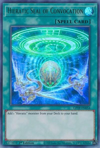 1st Edition, Ghosts from the Past, Normal Spell, Spell, Ultra Rare Hieratic Seal of Convocation [GFTP-EN054] Ultra Rare - Trading Card World