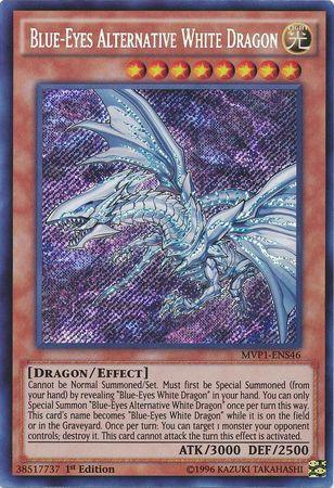 1st Edition, Effect Monster, Light, Secret Rare, The Dark Side of Dimensions Movie Pack: Secret Edition Blue-Eyes Alternative White Dragon [MVP1-ENS46] Secret Rare - Trading Card World