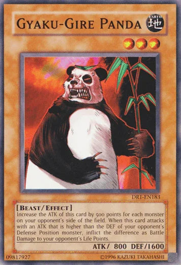 Beast, Common, Dark Revelation Volume 1, Earth, Effect Monster, Unlimited Gyaku-Gire Panda [DR1-EN183] Common - Trading Card World