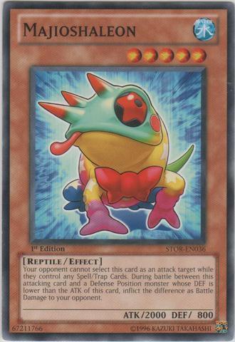 1st Edition, Common, Effect Monster, Reptile, Storm of Ragnarok, Unlimited, Water Majioshaleon [STOR-EN036] Common - Trading Card World