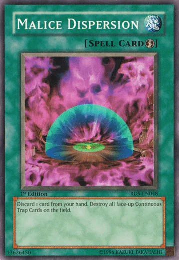 1st Edition, Common, Quick Play Spell, Rise of Destiny, Spell, Unlimited Malice Dispersion [RDS-EN048] Common - Trading Card World