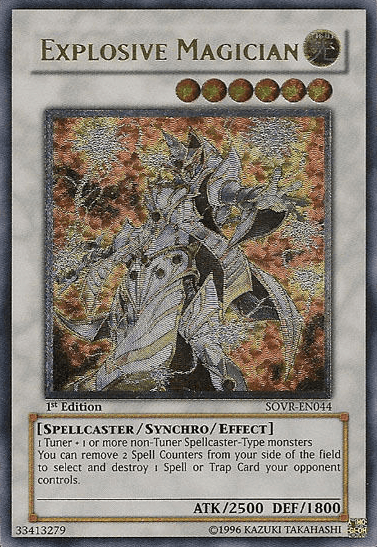 1st Edition, Light, Spellcaster, Stardust Overdrive, Synchro/Effect Monster, Ultimate Rare, Unlimited Explosive Magician [SOVR-EN044] Ultimate Rare - Trading Card World