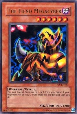 Dark, Effect Monster, Pharaoh's Servant, Ultra Rare, Unlimited, Warrior The Fiend Megacyber [PSV-EN100] Ultra Rare - Trading Card World