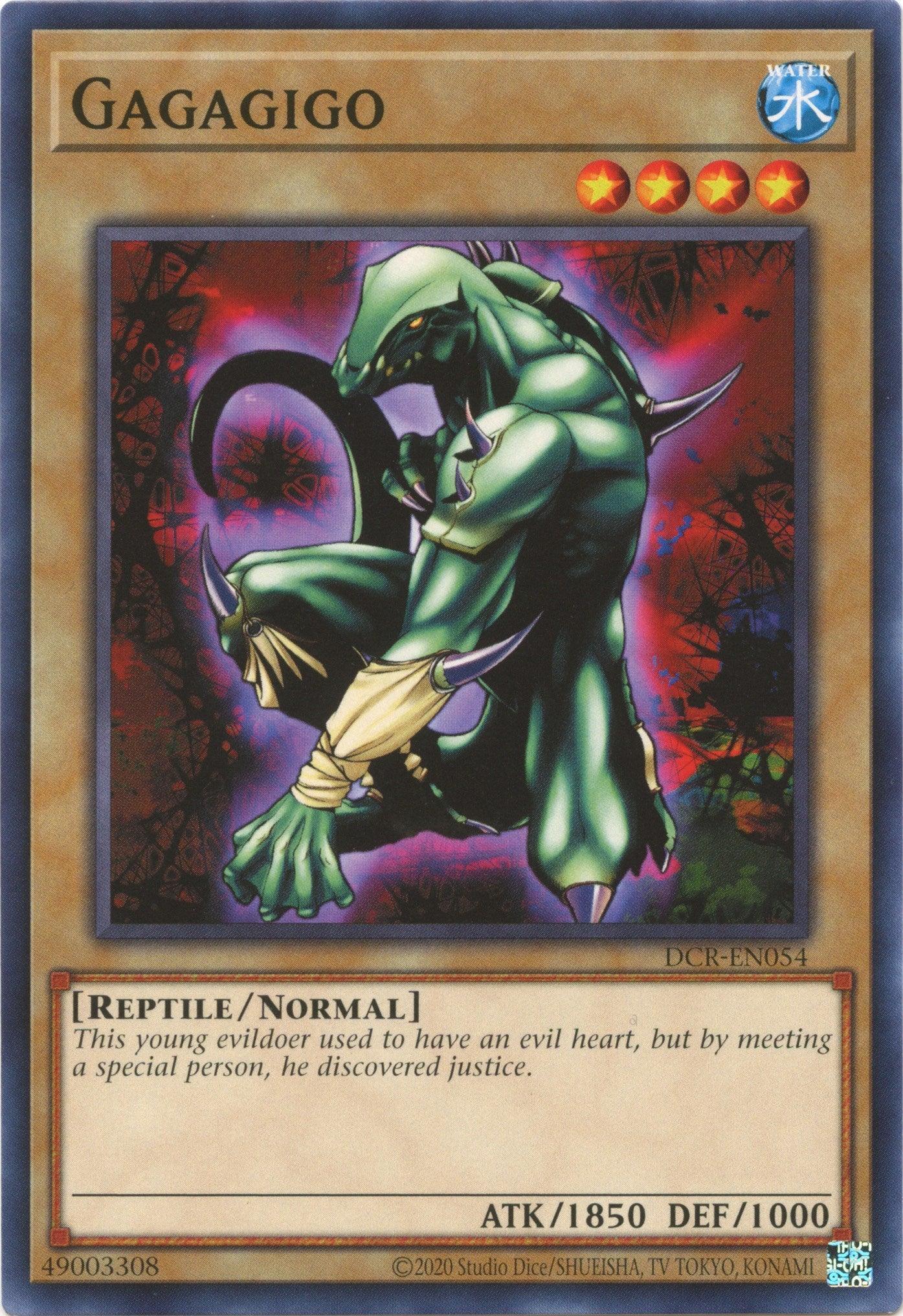Common, Dark Crisis (25th Anniversary Edition), Normal Monster, Reptile, Unlimited, Water Gagagigo (25th Anniversary) [DCR-EN054] Common - Trading Card World