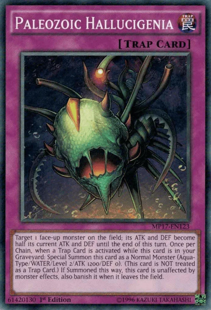 1st Edition, 2017 Mega-Tins Mega Pack, Common, Normal Trap, Trap Paleozoic Hallucigenia [MP17-EN123] Common - Trading Card World