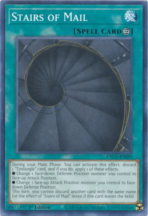 1st Edition, Common, Continuous Spell, Eternity Code, Spell Stairs of Mail [ETCO-EN059] Common - Trading Card World