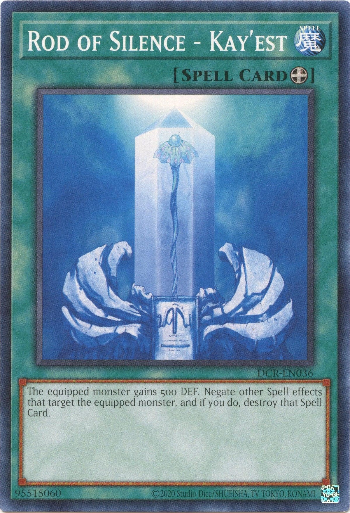 Common, Dark Crisis (25th Anniversary Edition), Equip Spell, Spell, Unlimited Rod of Silence - Kay'est (25th Anniversary) [DCR-EN036] Common - Trading Card World