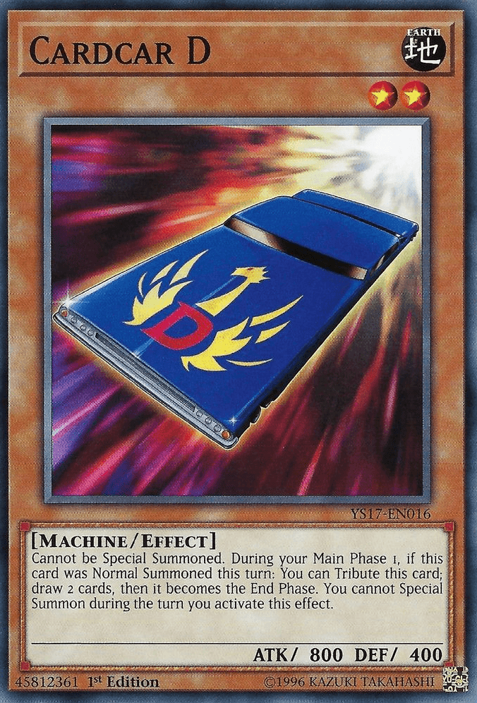 1st Edition, Common, Earth, Effect Monster, Machine, Starter Deck: Link Strike Cardcar D [YS17-EN016] Common - Trading Card World