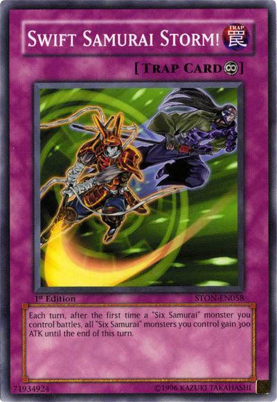 1st Edition, Common, Continuous Trap, Strike of Neos, Trap, Unlimited Swift Samurai Storm! [STON-EN058] Common - Trading Card World