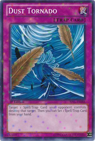 1st Edition, Battle Pack: Epic Dawn, Normal Trap, Starfoil Rare, Trap, Unlimited Dust Tornado [BP01-EN088] Starfoil Rare - Trading Card World