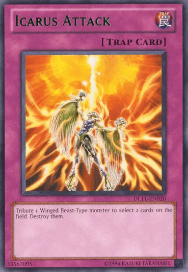 Duelist League Promo, Normal Trap, Rare, Trap, Unlimited Icarus Attack (Green) [DL11-EN020] Rare - Trading Card World