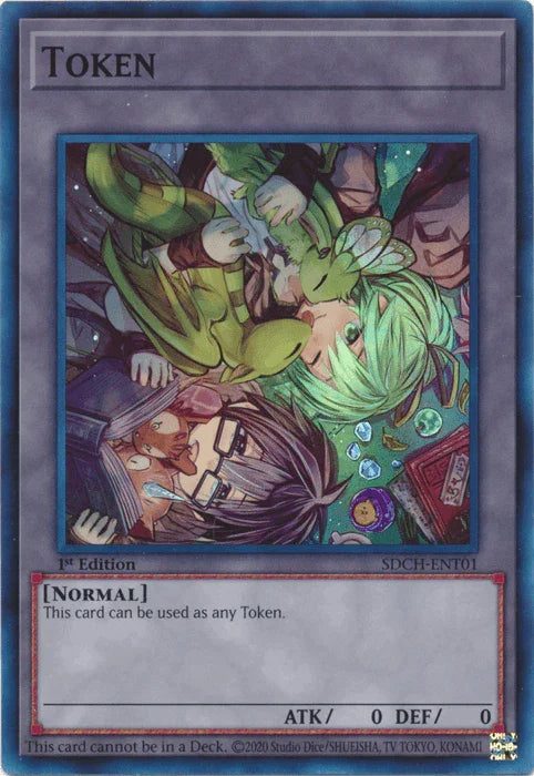 1st Edition, Structure Deck: Spirit Charmers, Super Rare, Token Token (T01) [SDCH-ENT01] Super Rare - Trading Card World