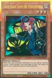1st Edition, Dark, Effect Monster, Fiend, Gold Rare, Maximum Gold Tour Guide From the Underworld [MAGO-EN007] Gold Rare - Trading Card World