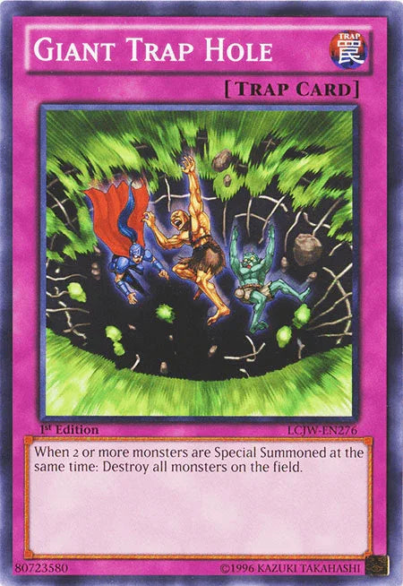 1st Edition, Common, Legendary Collection 4: Joey's World, Normal Trap, Trap Giant Trap Hole [LCJW-EN276] Common - Trading Card World