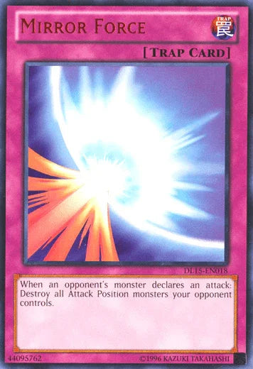 Duelist League Promo, Normal Trap, Rare, Trap, Unlimited Mirror Force (Red) [DL15-EN018] Rare - Trading Card World
