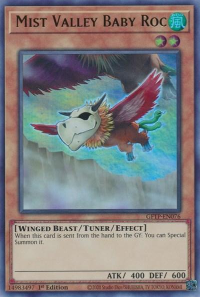 1st Edition, Ghosts from the Past, Tuner/Effect Monster, Ultra Rare, Wind, Winged Beast Mist Valley Baby Roc [GFTP-EN076] Ultra Rare - Trading Card World