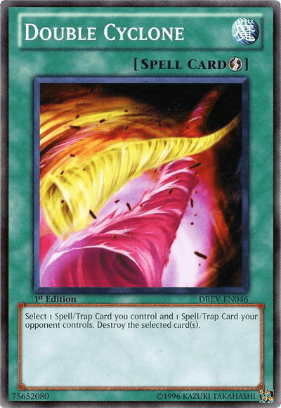 1st Edition, Common, Duelist Revolution, Quick Play Spell, Spell, Unlimited Double Cyclone [DREV-EN046] Common - Trading Card World