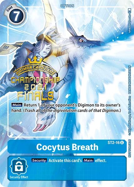 Blue, Option, ST2-16, Starter Deck: Cocytus Blue Promos, Uncommon Cocytus Breath [ST2-16] (2021 Championship Finals Tamer's Evolution Pack) [Starter Deck: Cocytus Blue Promos] - Trading Card World