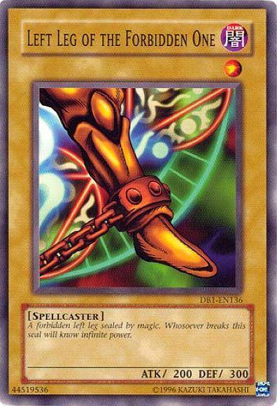 Common, Dark, Dark Beginning 1, Normal Monster, Spellcaster, Unlimited Left Leg of the Forbidden One [DB1-EN136] Common - Trading Card World