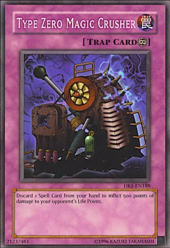Common, Continuous Trap, Dark Beginning 1, Trap, Unlimited Type Zero Magic Crusher [DB1-EN188] Common - Trading Card World