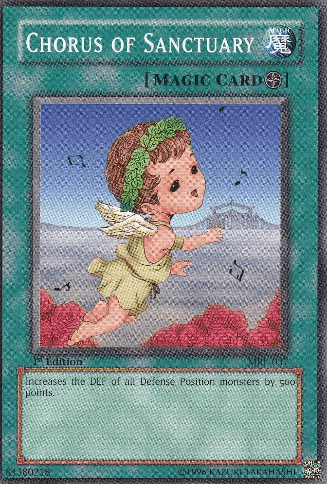 1st Edition, Common, Field Spell, Magic Ruler, Spell, Unlimited Chorus of Sanctuary [MRL-037] Common - Trading Card World