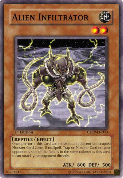 1st Edition, Common, Cyberdark Impact, Earth, Effect Monster, Reptile, Unlimited Alien Infiltrator [CDIP-EN033] Common - Trading Card World