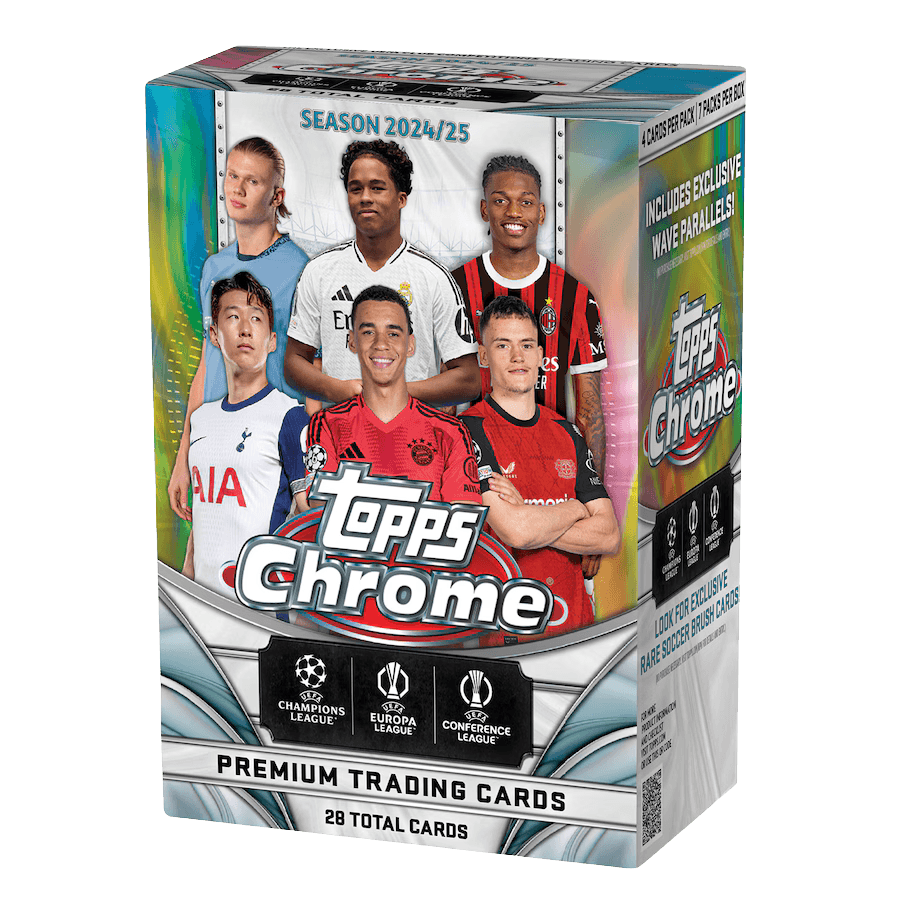 Soccer, Sports, Sports Cards, Topps, Topps Chrome 2024/2025 Topps Chrome UEFA Club Competitions Soccer - Value Box - Trading Card World