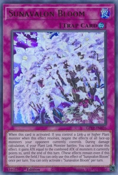 1st Edition, Continuous Trap, Ghosts from the Past, Trap, Ultra Rare Sunavalon Bloom [GFTP-EN026] Ultra Rare - Trading Card World