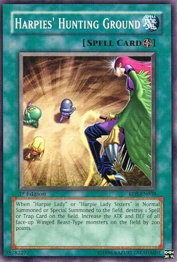 1st Edition, Common, Field Spell, Rise of Destiny, Spell, Unlimited Harpies' Hunting Ground [RDS-EN038] Common - Trading Card World