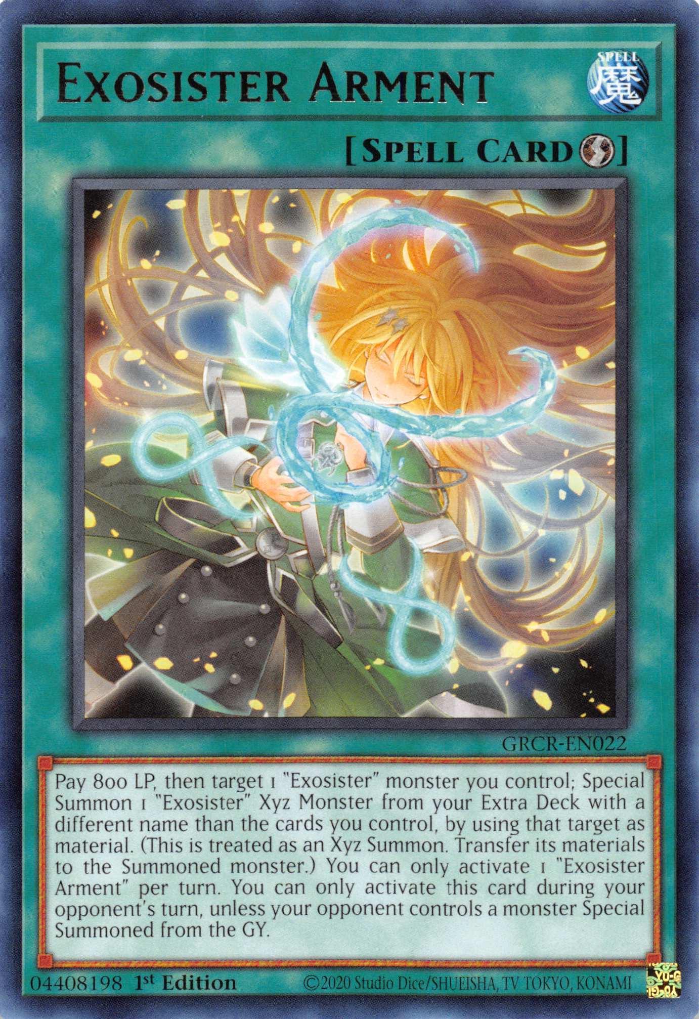 1st Edition, Quick-Play Spell, Rare, Spell, The Grand Creators Exosister Arment [GRCR-EN022] Rare - Trading Card World