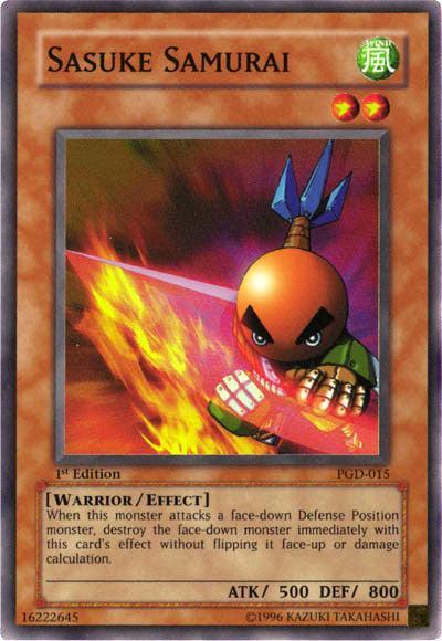 1st Edition, Effect Monster, Pharaonic Guardian, Super Rare, Unlimited, Warrior, Wind Sasuke Samurai [PGD-015] Super Rare - Trading Card World
