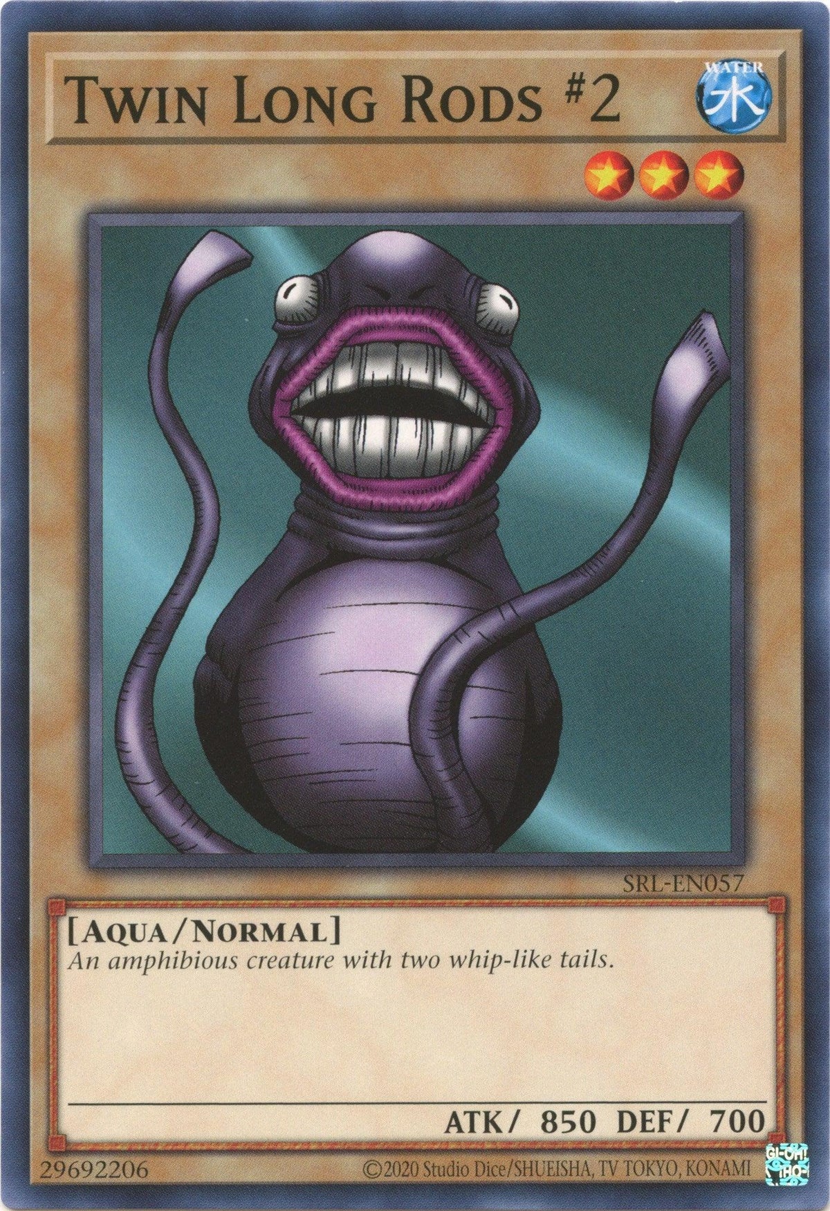 Aqua, Common, Normal Monster, Spell Ruler (25th Anniversary Edition), Unlimited, Water Twin Long Rods #2 (25th Anniversary) [SRL-EN057] Common - Trading Card World