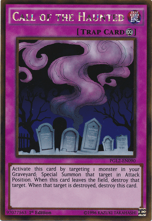 1st Edition, Continuous Trap, Gold Rare, Premium Gold: Return of the Bling, Trap, Unlimited Call of the Haunted [PGL2-EN090] Gold Rare - Trading Card World