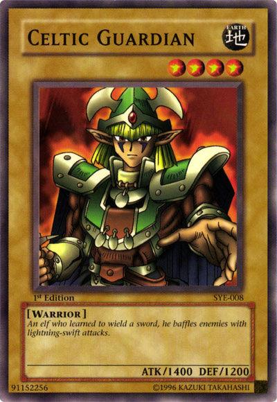 1st Edition, Common, Earth, Normal Monster, Starter Deck: Yugi Evolution, Unlimited, Warrior Celtic Guardian [SYE-008] Common - Trading Card World