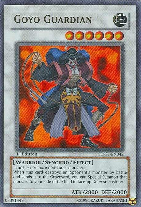 1st Edition, Earth, Synchro/Effect Monster, The Duelist Genesis, Ultra Rare, Unlimited, Warrior Goyo Guardian [TDGS-EN042] Ultra Rare - Trading Card World