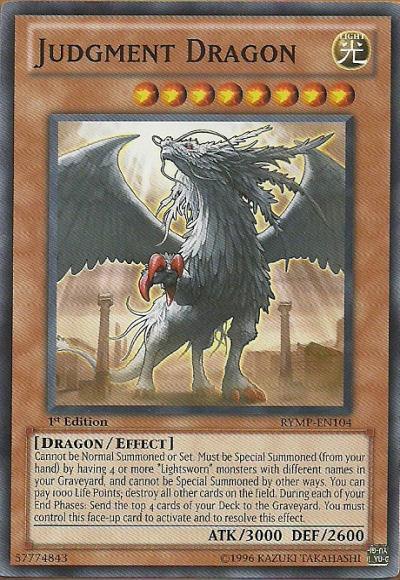 1st Edition, Common, Dragon, Effect Monster, Light, Ra Yellow Mega Pack, Unlimited Judgment Dragon [RYMP-EN104] Common - Trading Card World