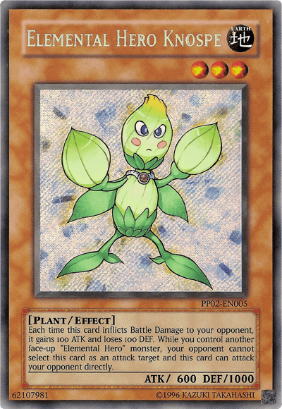 Earth, Effect Monster, Plant, Premium Pack 2, Secret Rare, Unlimited Elemental Hero Knospe [PP02-EN005] Secret Rare - Trading Card World