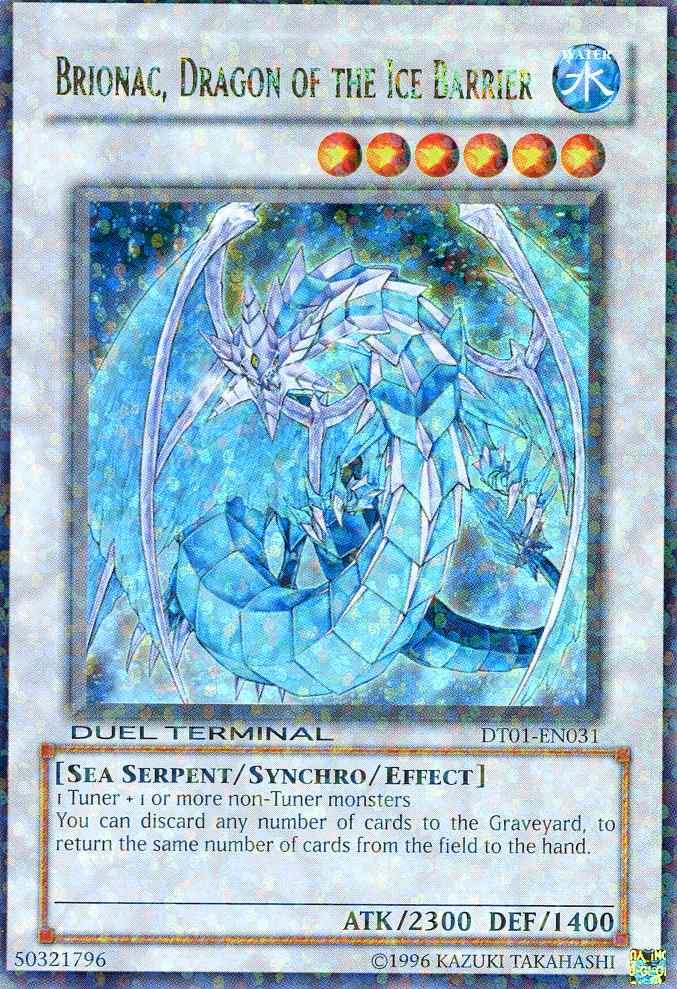 Duel Terminal 1, Limited, Sea Serpent, Synchro/Effect Monster, Ultra Rare, Water Brionac, Dragon of the Ice Barrier [DT01-EN031] Ultra Rare - Trading Card World