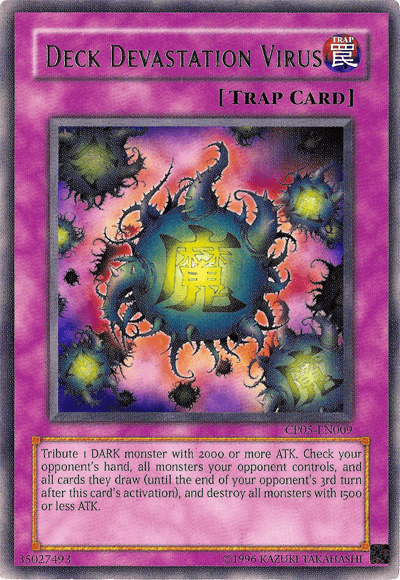 Champion Pack 5, Normal Trap, Rare, Trap, Unlimited Deck Devastation Virus [CP05-EN009] Rare - Trading Card World