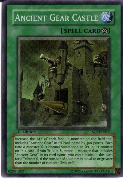 1st Edition, Continuous Spell, Shadow of Infinity, Spell, Super Rare, Unlimited Ancient Gear Castle [SOI-EN047] Super Rare - Trading Card World