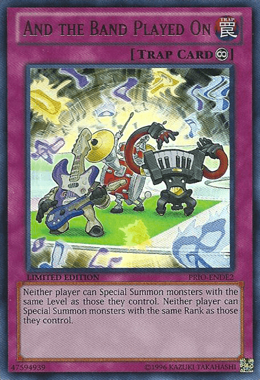 Continuous Trap, Limited, Primal Origin, Trap, Ultra Rare And the Band Played On [PRIO-ENDE2] Ultra Rare - Trading Card World